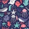 Pattern design for kids - under the sea.  Seamless pattern.Â Â Â 